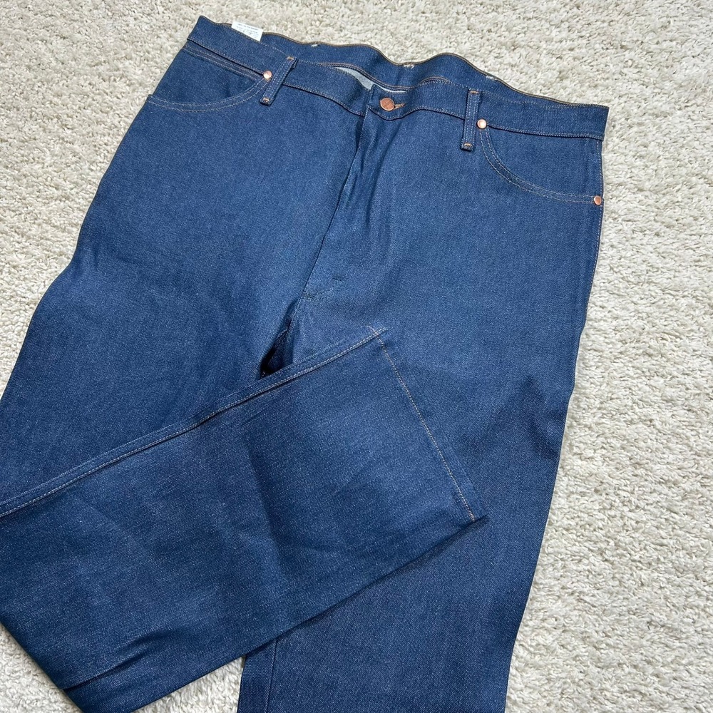 Wrangler Cowboy Cut Jeans 40x34 Blue 13MWZ Original Fit Rigid Denim New NWT